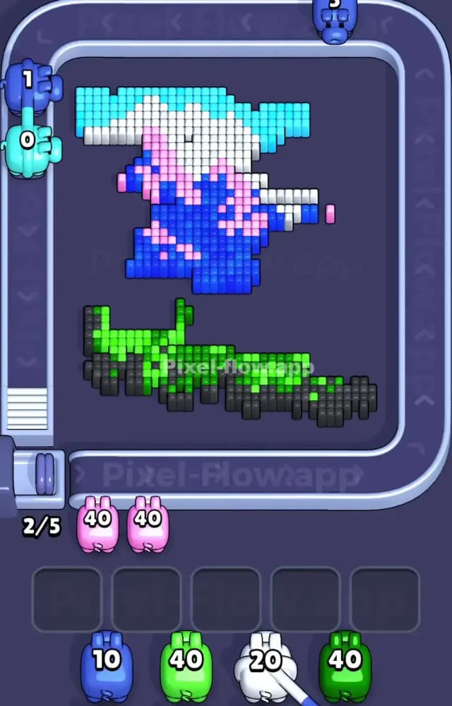 Pixel Flow Level 1078 Solution 2