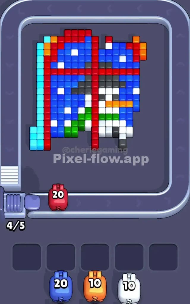 Pixel Flow Level 201 Solution 1