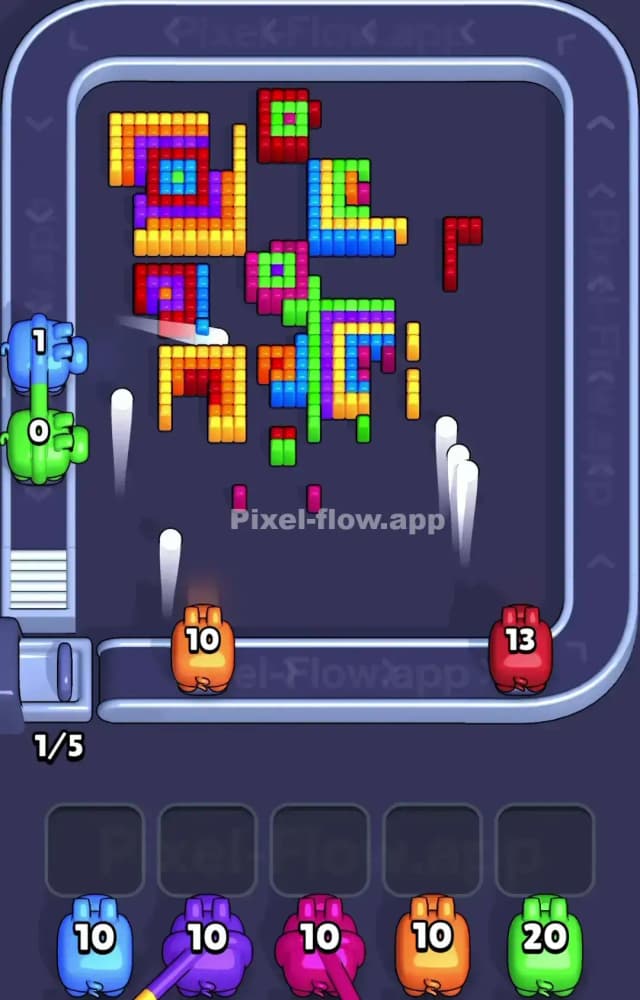 Pixel Flow Level 1214 Solution 1