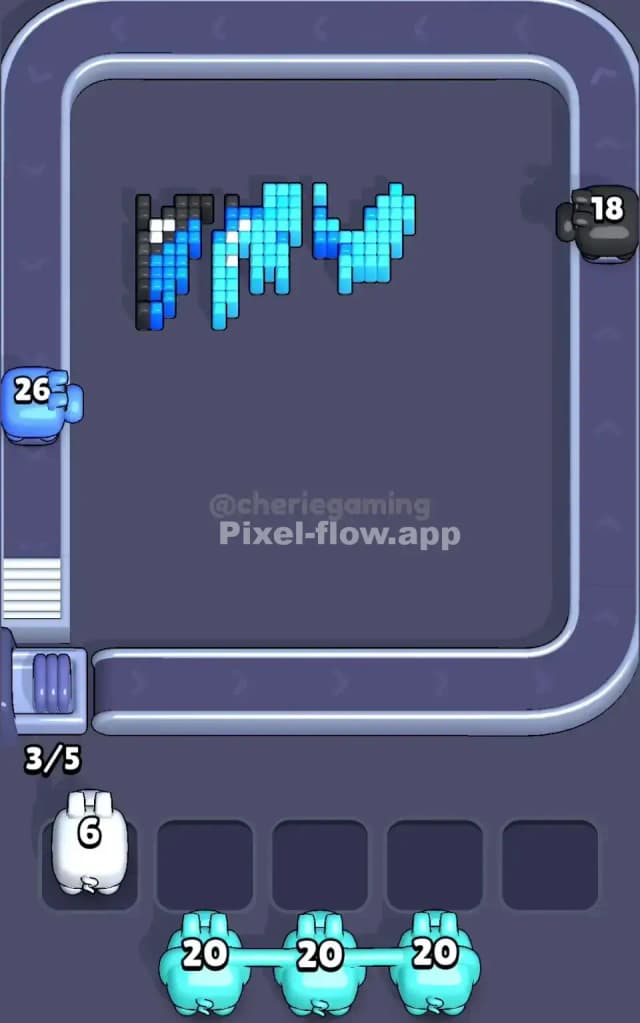 Pixel Flow Level 390 Solution 3