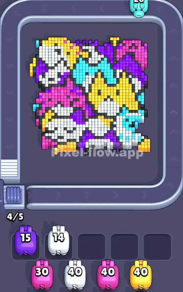 Pixel Flow Level 52 Solution 1