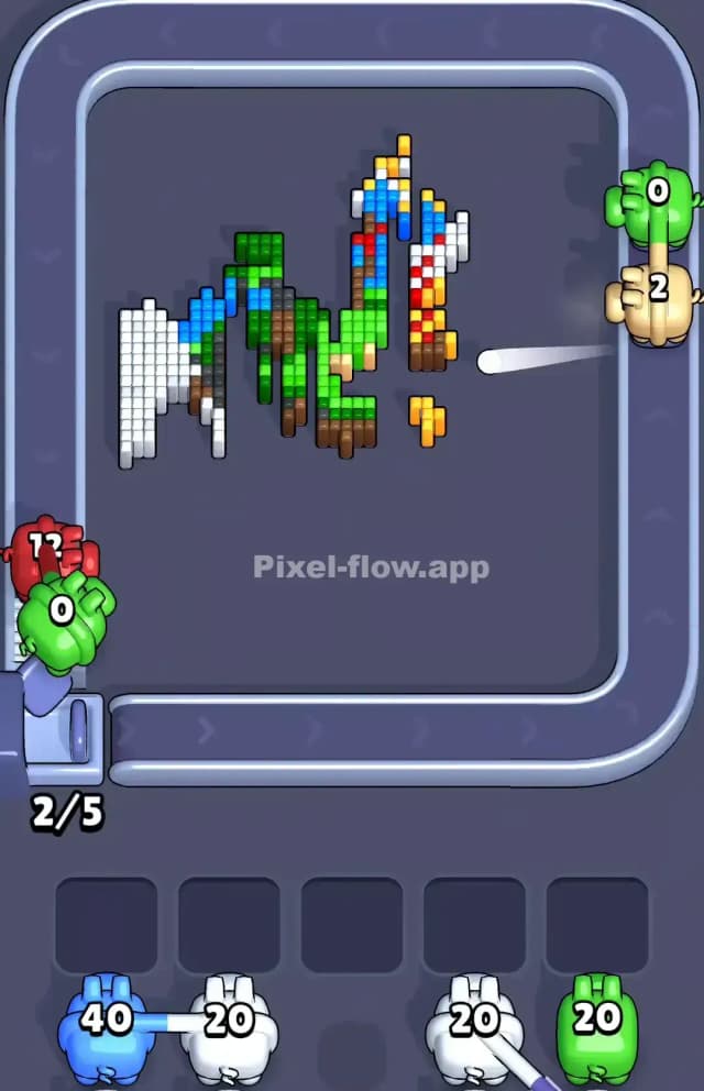 Pixel Flow Knight Level Solution 3