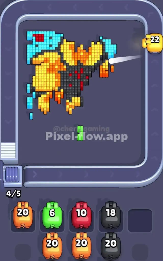 Pixel Flow Level 244 Solution 2