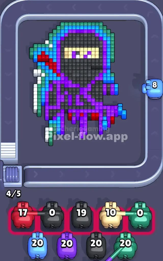 Pixel Flow Level 176 Solution 1