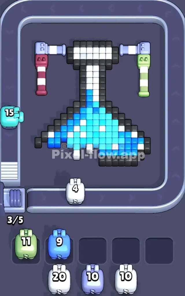 Pixel Flow Level 56 Solution 1