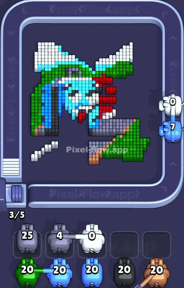 Pixel Flow Level 1465 Solution 2