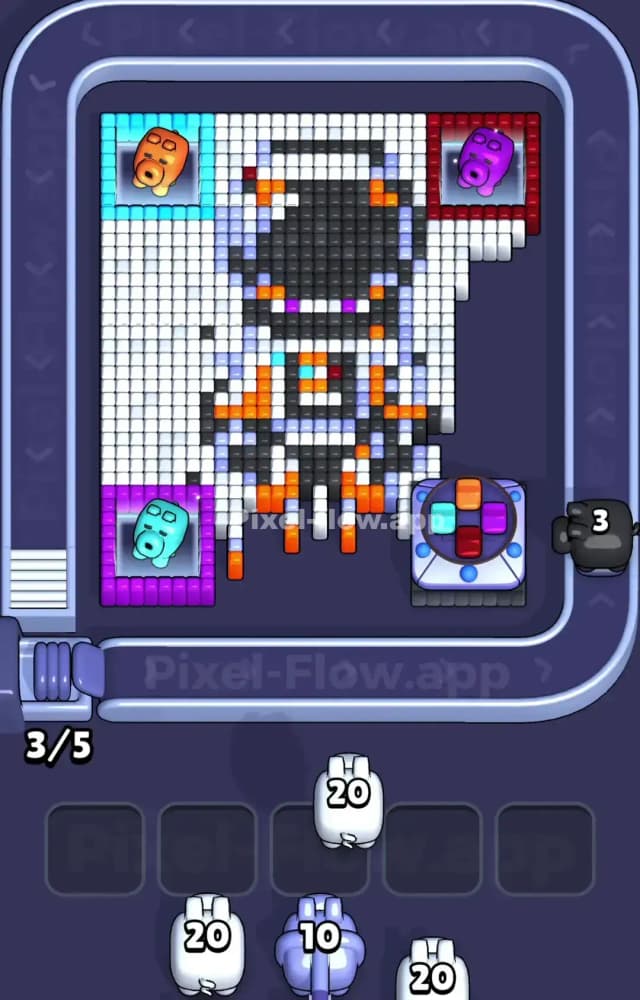 Pixel Flow Level 1002 Solution 2