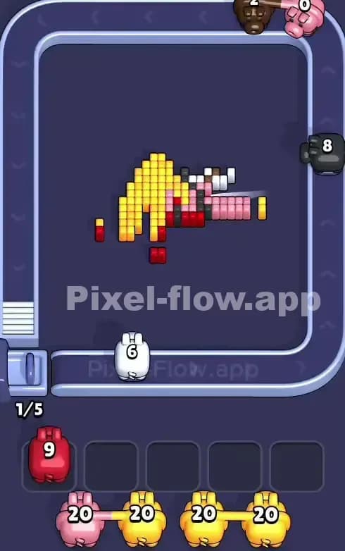 Pixel Flow Level 861 Solution 3