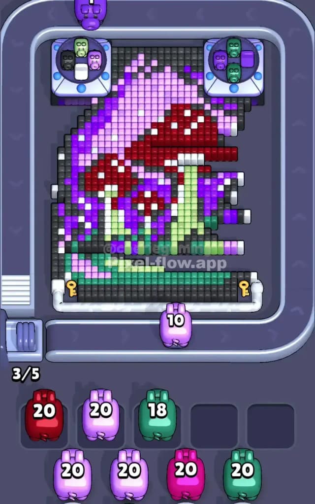 Pixel Flow Level 639 Solution 1