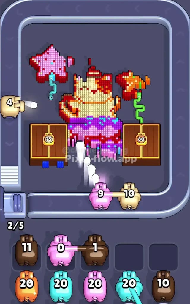 Pixel Flow Level 523 Solution 1