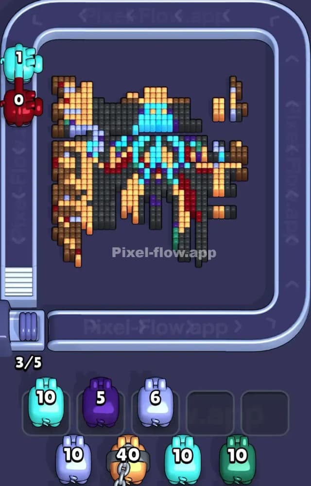 Pixel Flow Level 1600 Solution 2