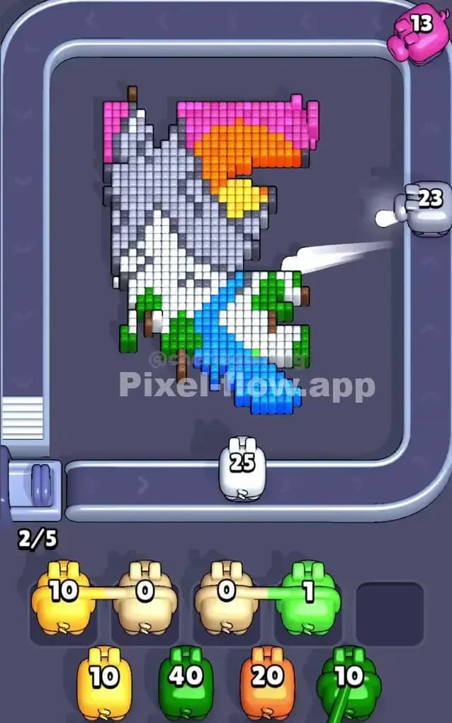 Pixel Flow Level 283 Solution 2