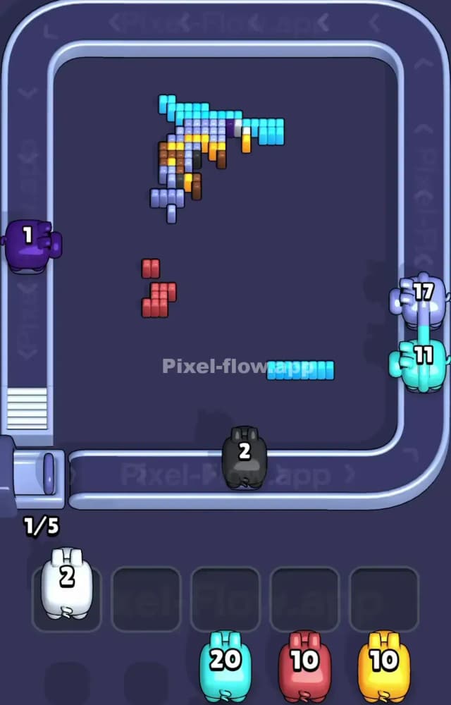Pixel Flow Level 1353 Solution 3