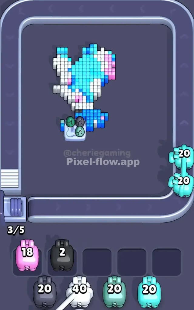 Pixel Flow Level 621 Solution 3