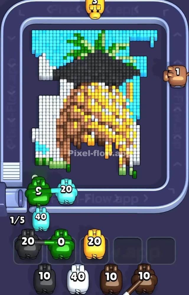 Pixel Flow Level 1416 Solution 1