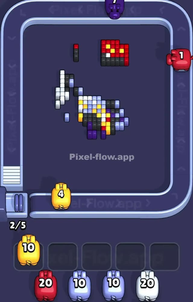 Pixel Flow Level 1374 Solution 3