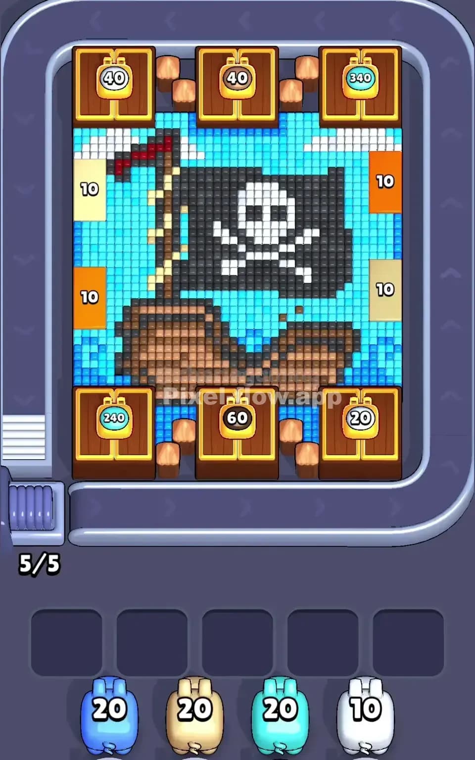 Pixel Flow Level 519 Screenshot