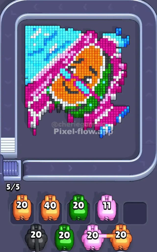 Pixel Flow Level 715 Solution 1