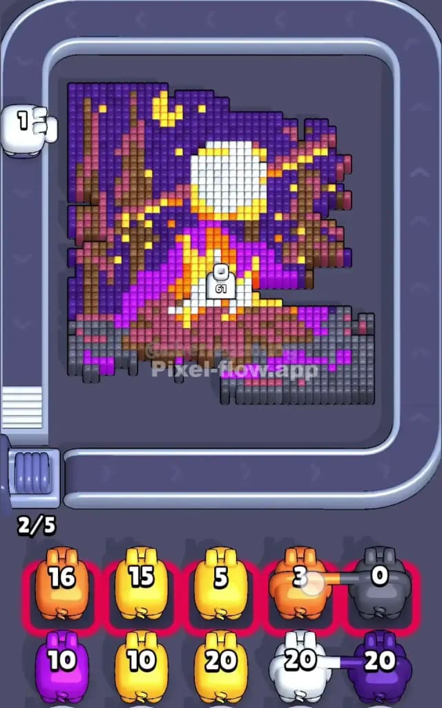 Pixel Flow Level 675 Solution 1