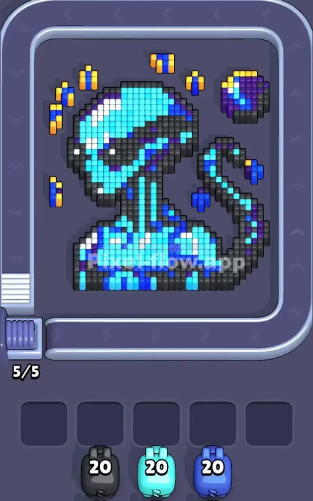 Pixel Flow Level 211 Gameplay