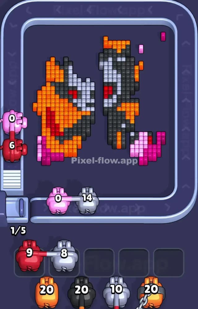 Pixel Flow Level 1489 Solution 2