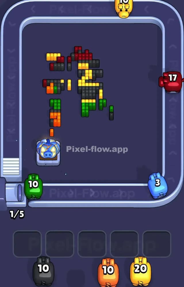 Pixel Flow Level 1236 Solution 3
