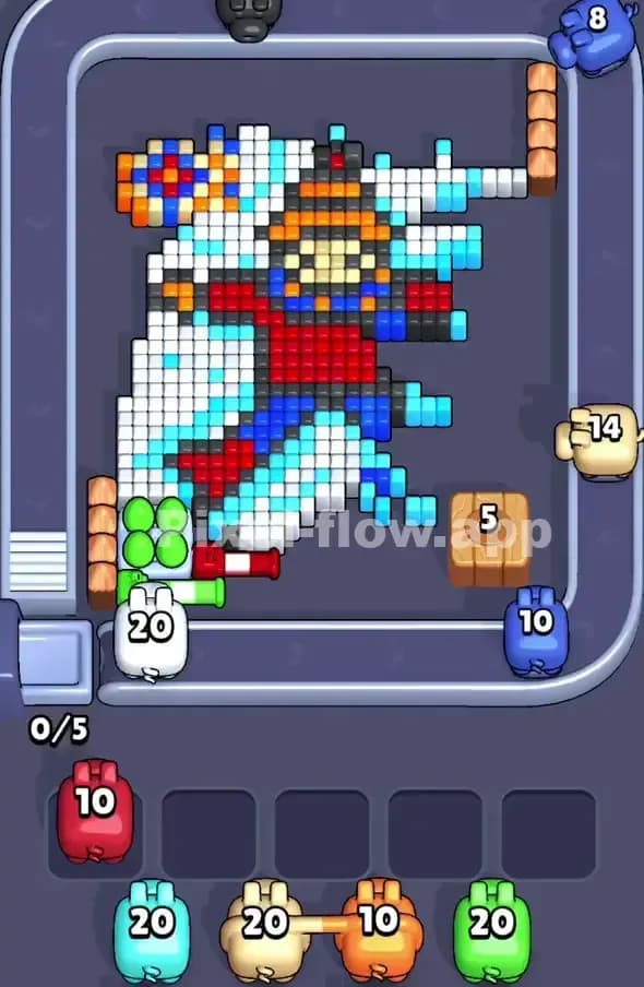 Pixel Flow Level 421 Solution 1