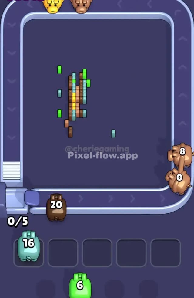 Pixel Flow Level 1621 Solution 3