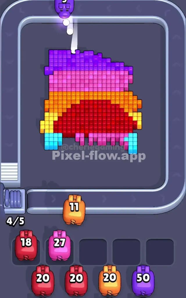 Pixel Flow Level 90 Solution 2