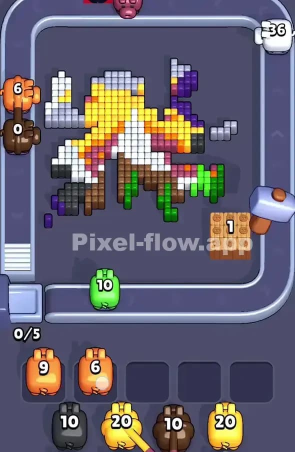 Pixel Flow Level 367 Solution 2