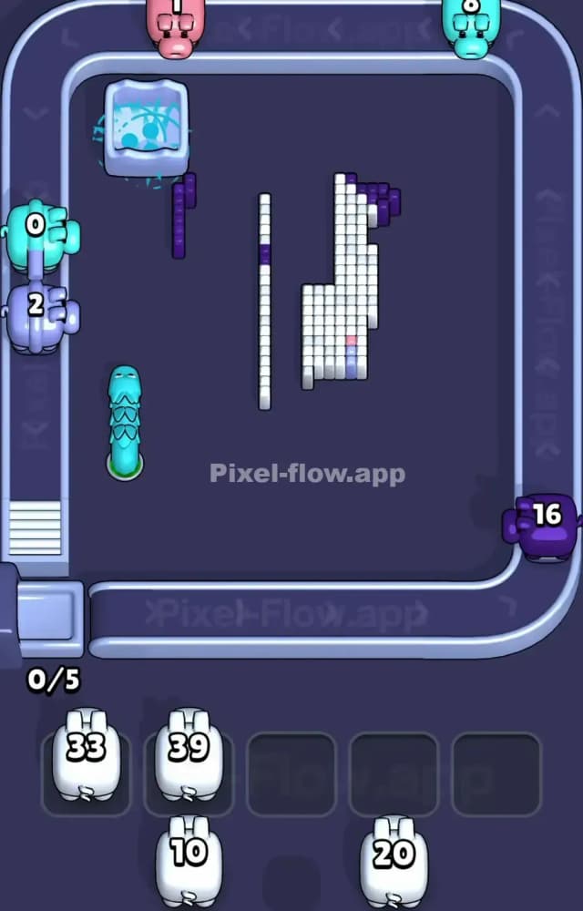 Pixel Flow Level 1289 Solution 3