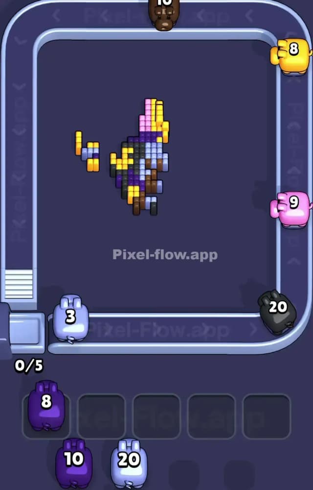 Pixel Flow Level 1428 Solution 3