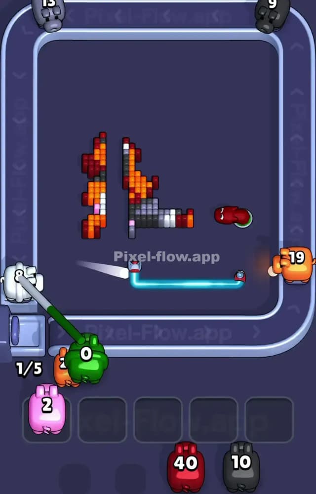 Pixel Flow Level 1197 Solution 3