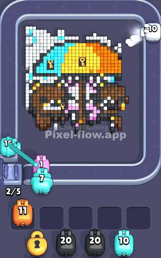 Pixel Flow Level 236 Solution 1