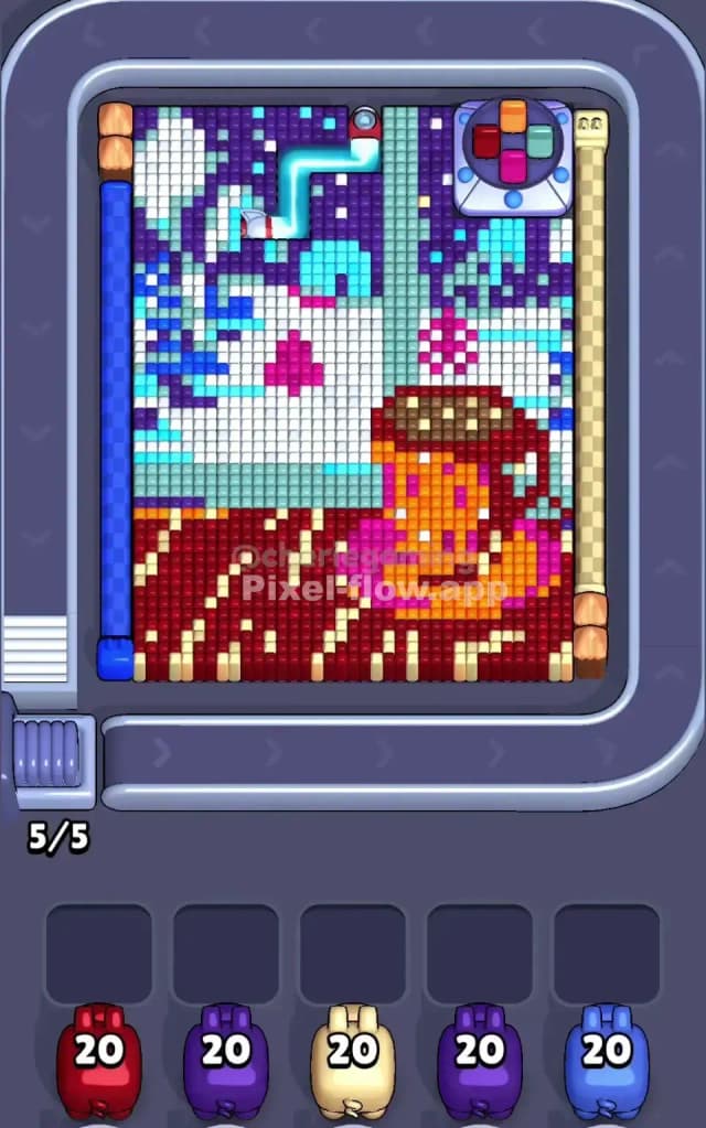 Pixel Flow Level 764 Gameplay