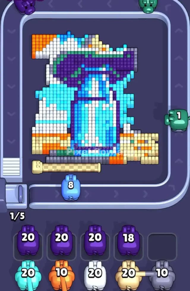 Pixel Flow Level 1796 Solution 1