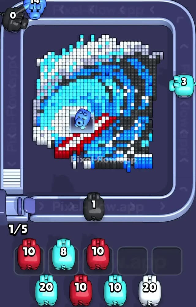 Pixel Flow Level 1574 Solution 2