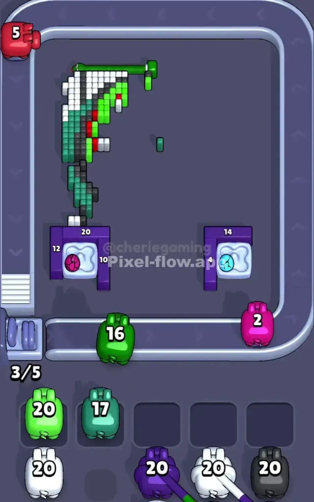 Pixel Flow Level 664 Solution 3