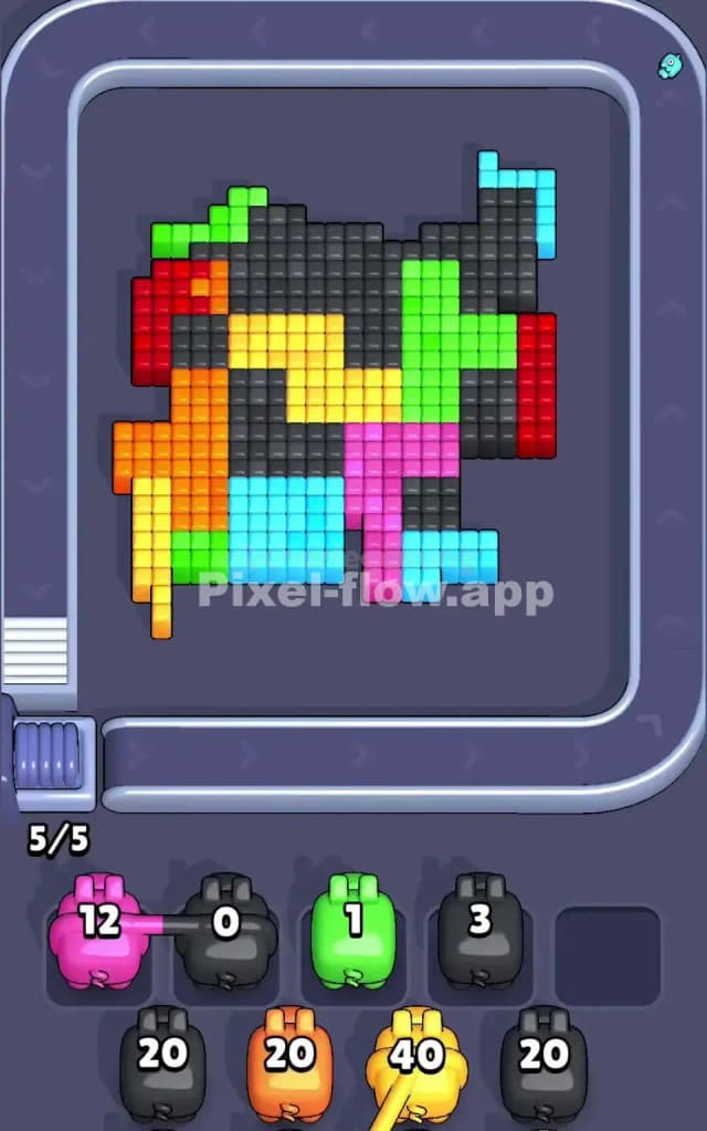 Pixel Flow Level 118 Solution 1