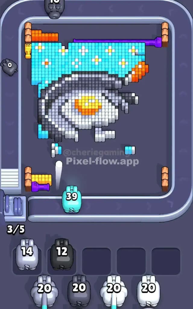 Pixel Flow Level 572 Solution 2