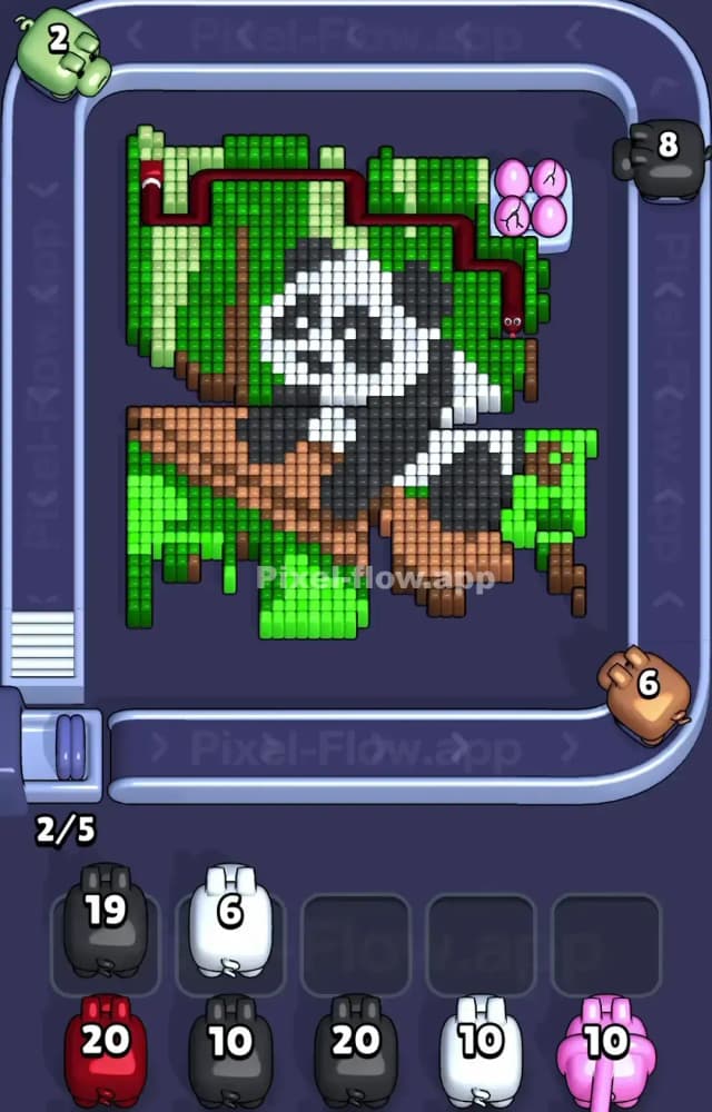 Pixel Flow Level 1267 Solution 1