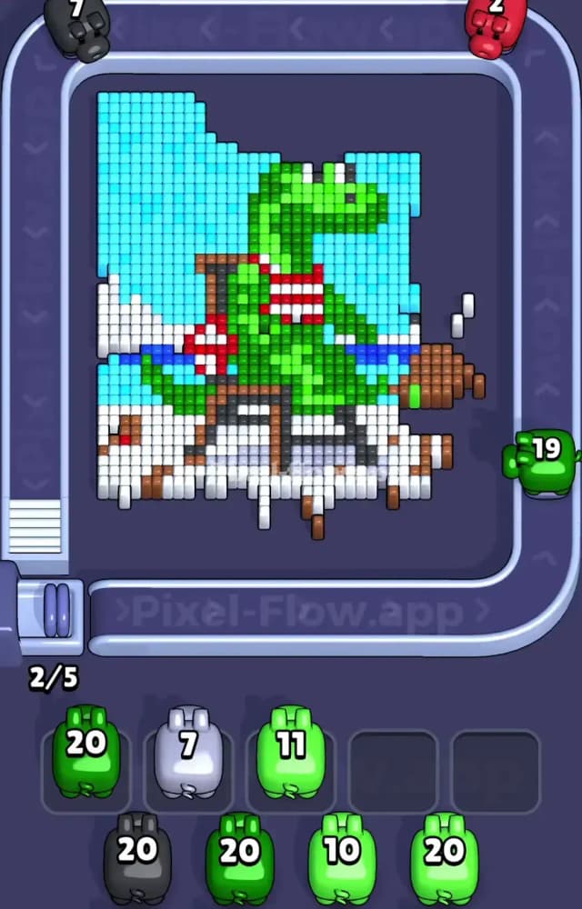 Pixel Flow Level 1042 Solution 1