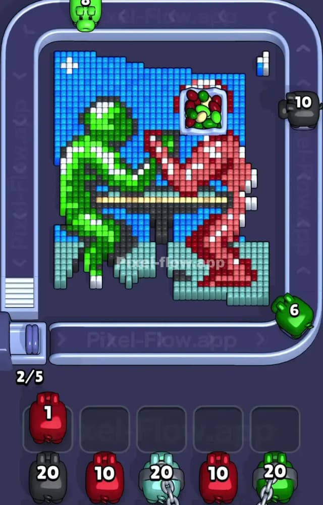 Pixel Flow Level 1276 Solution 1