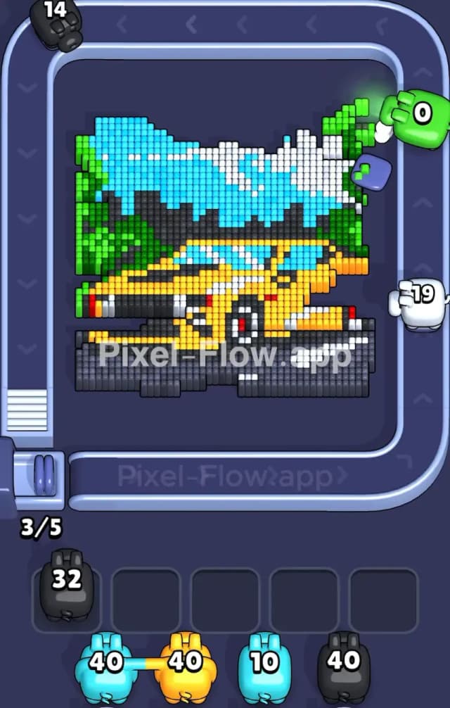 Pixel Flow Level 889 Solution 1