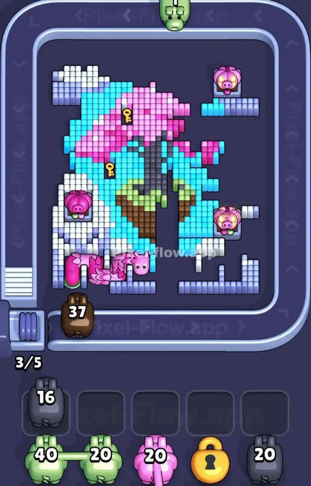 Pixel Flow Level 1213 Solution 2