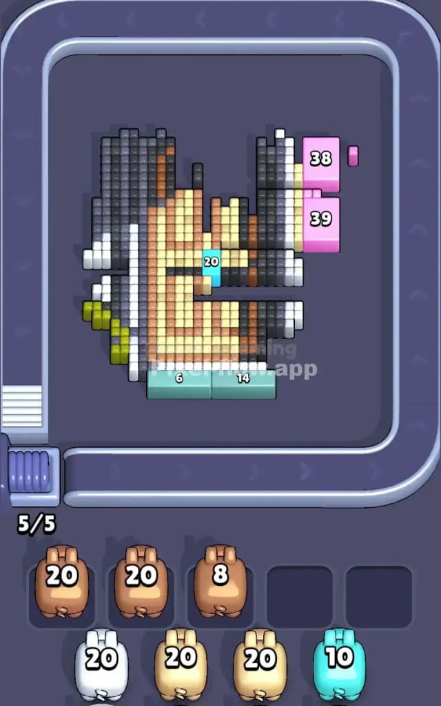 Pixel Flow Level 632 Solution 2