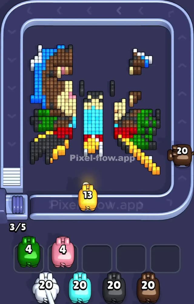 Pixel Flow Level 955 Solution 2