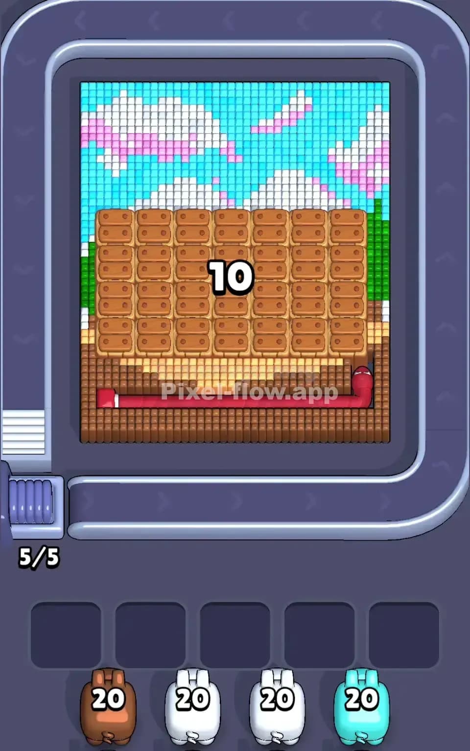 Pixel Flow Level 688 Screenshot