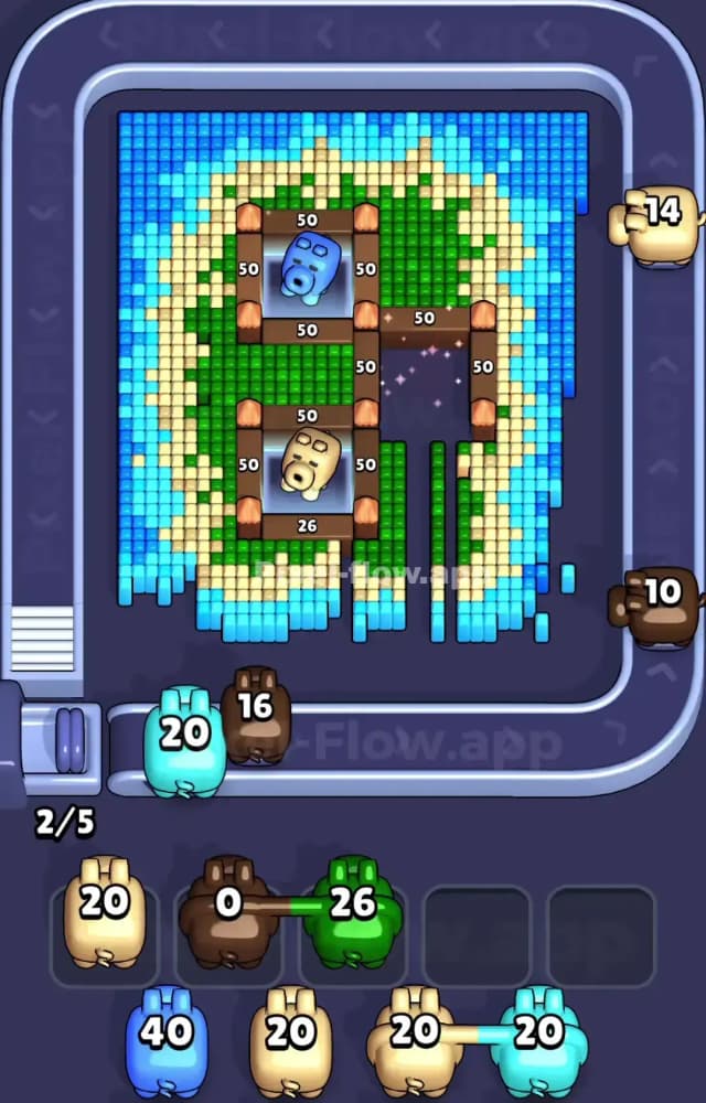 Pixel Flow Level 1029 Solution 1