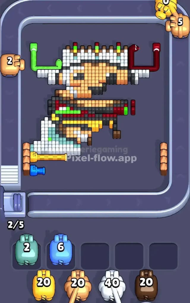 Pixel Flow Level 556 Solution 2